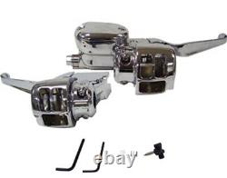 04-06 Harley Sportster Chrome Handlebar Control Kit Dual Disc 44732