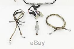 07 Harley Road King CVO 16 RISE CHROME Handlebar Switch Control Cable Set
