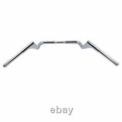 1-1/4 12 Rise Ape Hanger Handlebars for Harley-Davidson FLHR Road King 04-04