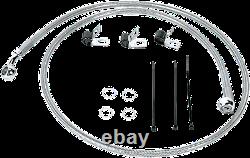1 1/4 Ape Hanger 12 Chrome Handlebar Control Kit 00-06 Harley Fatboy FLSTF