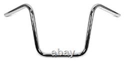 1 inch (25.4mm) Handlebars Ape Hanger 12 Inch Chrome for Harley-Davidson