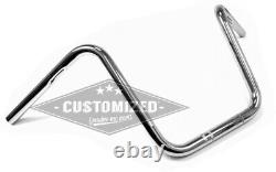 1 inch (25.4mm) Handlebars Ape Hanger 12 Inch Chrome for Harley-Davidson