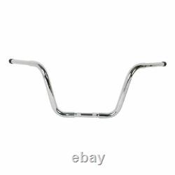 12 Rise Ape Hanger Bar 1-1/4 Handlebar For Harley Sportster Dyna Super Glide