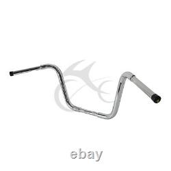 12 Rise Ape Hanger Bar 1-1/4 Handlebar For Harley Sportster Dyna Super Glide