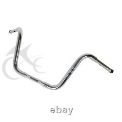 12 Rise Ape Hanger Bar 1-1/4 Handlebar For Harley Sportster Dyna Super Glide