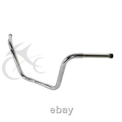 12 Rise Ape Hanger Bar 1-1/4 Handlebar For Harley Sportster Dyna Super Glide