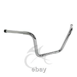 12 Rise Ape Hanger Bar 1-1/4 Handlebar For Harley Sportster Dyna Super Glide