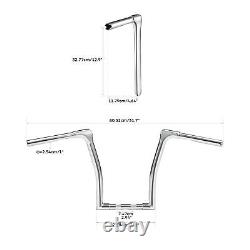 13 Rise Ape Hangers Handlebar Fits For Harley Softail Street Bob Low Rider FXST