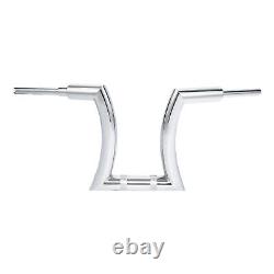 14 Rise 2'' Hanger Bar Handle Bar Chrome Fit For Harley Road King Sportster XL