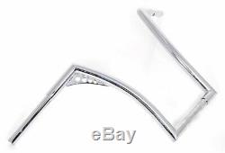 14 Rise Fat Ape Hangers Handlebars 1-1/4 Bars Chrome Hand Controls Harley 96-1