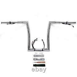 14 Rise Prewired 1.5 32mm Ape Hanger Handlebar For 16-23 Road King FLHR FLHRC