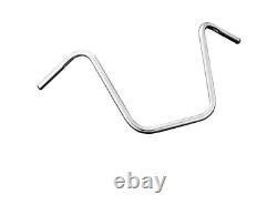 16 Ape Hanger Chrome 1 (25mm) Handlebars with Wiring Dimples for Harley