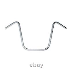 16 Ape Hanger Chrome 1 (25mm) Handlebars with Wiring Dimples for Harley