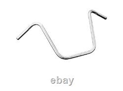 16 Ape Hanger Chrome 1 (25mm) Motorcycle Handlebars (No Wiring Dimples)