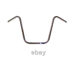 16 Ape Hanger Chrome 1 (25mm) Motorcycle Handlebars (No Wiring Dimples)