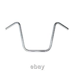 16 Ape Hanger Chrome 1 (25mm) Motorcycle Handlebars (No Wiring Dimples)