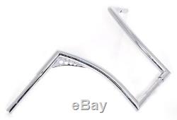 17 Rise Fat Ape Hangers Handlebars 1-1/4 Bars Chrome Hand Controls Harley 96-1