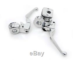 17 Rise Fat Ape Hangers Handlebars 1-1/4 Bars Chrome Hand Controls Harley 96-1