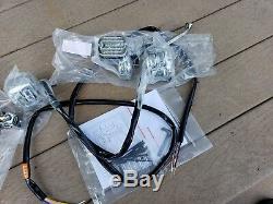 1996 To 2006 Harley Fxst Flst Fxd XL Chrome Handlebar Controls (extended Wiring)