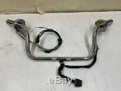 2004 HARLEY FLH ELECTRA GLIDE CVO CHROME HANDLE BARS with HIDDEN WIRES CONTROLS