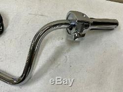 2004 HARLEY FLH ELECTRA GLIDE CVO CHROME HANDLE BARS with HIDDEN WIRES CONTROLS