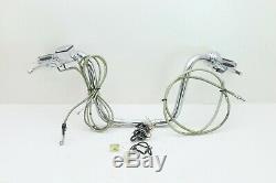 93 Harley Softail Heritage Classic CHROME Handlebar Switch Control Cable Set 14