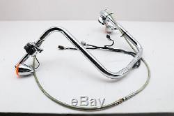 98 Harley EVO Dyna FXDWG EXTENDED Handlebar CHROME Switch Control Cable Set