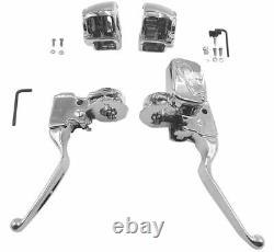 Biker's Choice Chrome Without Switches Handlebar Control Kits 53454