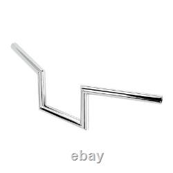 Biltwell Handlebars Zed BAR, Chrome, for Harley-Davidson 1982 With TUV