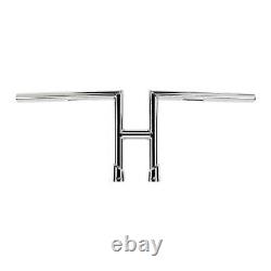 Biltwell Moto Motorcycle H2-Bar Handlebar Chrome TUV Approved Fits 82-21 H-D W