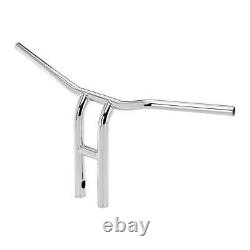 Biltwell Tyson XL Pullback Handlebar 14 Inch Chrome Slotted TUV Approved