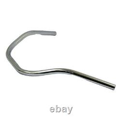 Burly 1 Inch Bikini Beach Bar Dimpled Chrome For 82-21 H-D With 1 I. D. Risers