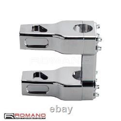 CNC Aluminum 4 Club Style Riser 1 Handlebar Clamps For Harley FXLRST FXLR FXFB