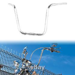 Chrome 1.25 Fat 18 Rise Ape Hanger Handlebars Fit For Harley Springers