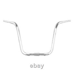 Chrome 1.25 Fat 18 Rise Ape Hanger Handlebars Fit For Harley Springers