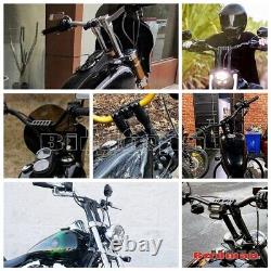 Chrome 10 + 1 Universal Motorcycle Handlebar Riser Clamp Mount 25mm For Harley