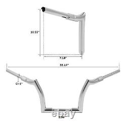 Chrome 10 Rise Ape Hanger Handerbar Bar Fit For Harley Softail Model 2010-2013