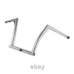 Chrome 14 Rise Handlebar 1-1/4 Fit For Harley Dyna Street Fat Bob Low Rider US