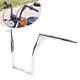 Chrome 16'' Rise 1-1/4'' Ape Hangers Handlebar For Harley Softail Flst Fxst