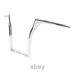 Chrome 16'' Rise 1-1/4'' Ape Hangers Handlebar For Harley Softail FLST FXST