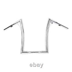 Chrome 16'' Rise 1-1/4'' Ape Hangers Handlebar For Harley Softail FLST FXST