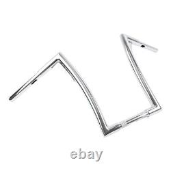 Chrome 16'' Rise 1-1/4'' Ape Hangers Handlebar For Harley Softail FLST FXST