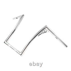 Chrome 16'' Rise 1-1/4'' Ape Hangers Handlebar For Harley Softail FLST FXST