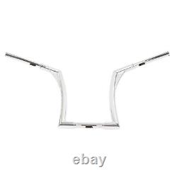 Chrome 16'' Rise 1-1/4'' Ape Hangers Handlebar For Harley Softail FLST FXST