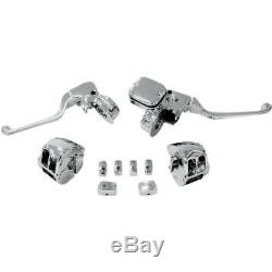 Chrome Handlebar Control Kit with Mechanical Clutch with Switch 0610-0528
