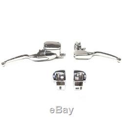 Chrome Handlebar Control Pkg 1996-2007 Harley Touring models withRadio and Cruise