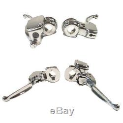 Chrome Handlebar Control Pkg 1996-2007 Harley Touring models withRadio and Cruise