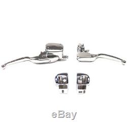 Chrome Handlebar Control Pkg 2008-2013 Harley Touring models withRadio and Cruise