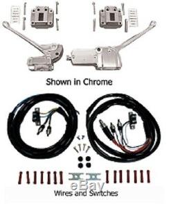 Chrome Handlebar controls with wires Shovelhead FL 72-81 Sportster FX FL 73-81