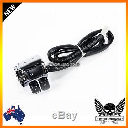 Chrome Motorcycle 1 Handlebar Control Switche + Wiring Harness Harley 1996-2012